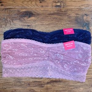 Maidenform lace bralette/ bandeau bundle